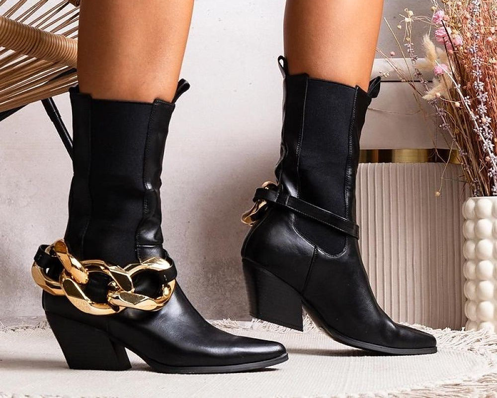 Nash Ketten-Cowboystiefel