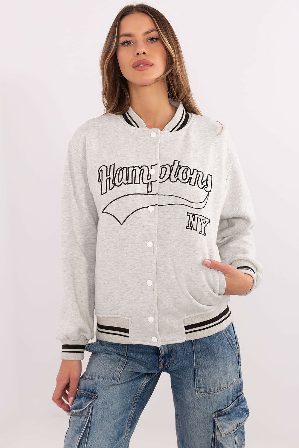 Damen-Bomberjacke im lässigen Look