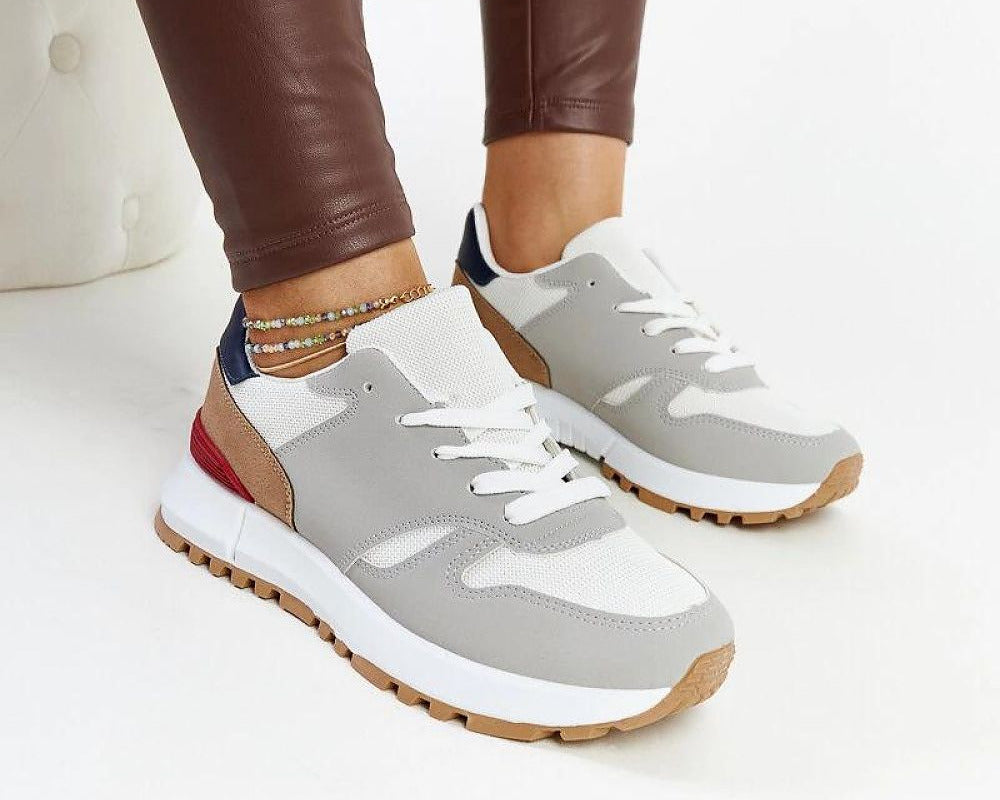 Bunte Plateau-Sneaker