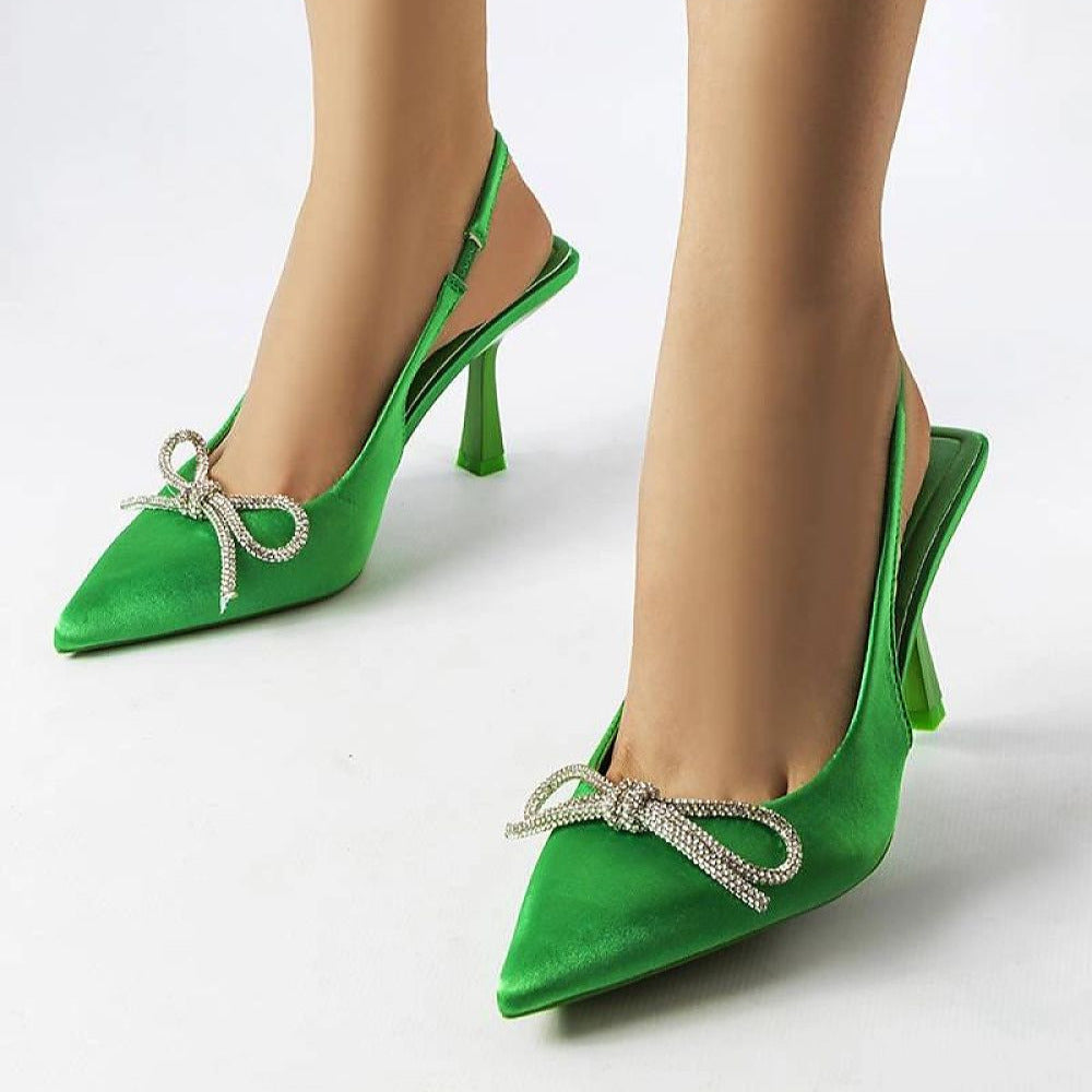 Elegante grüne High Heels