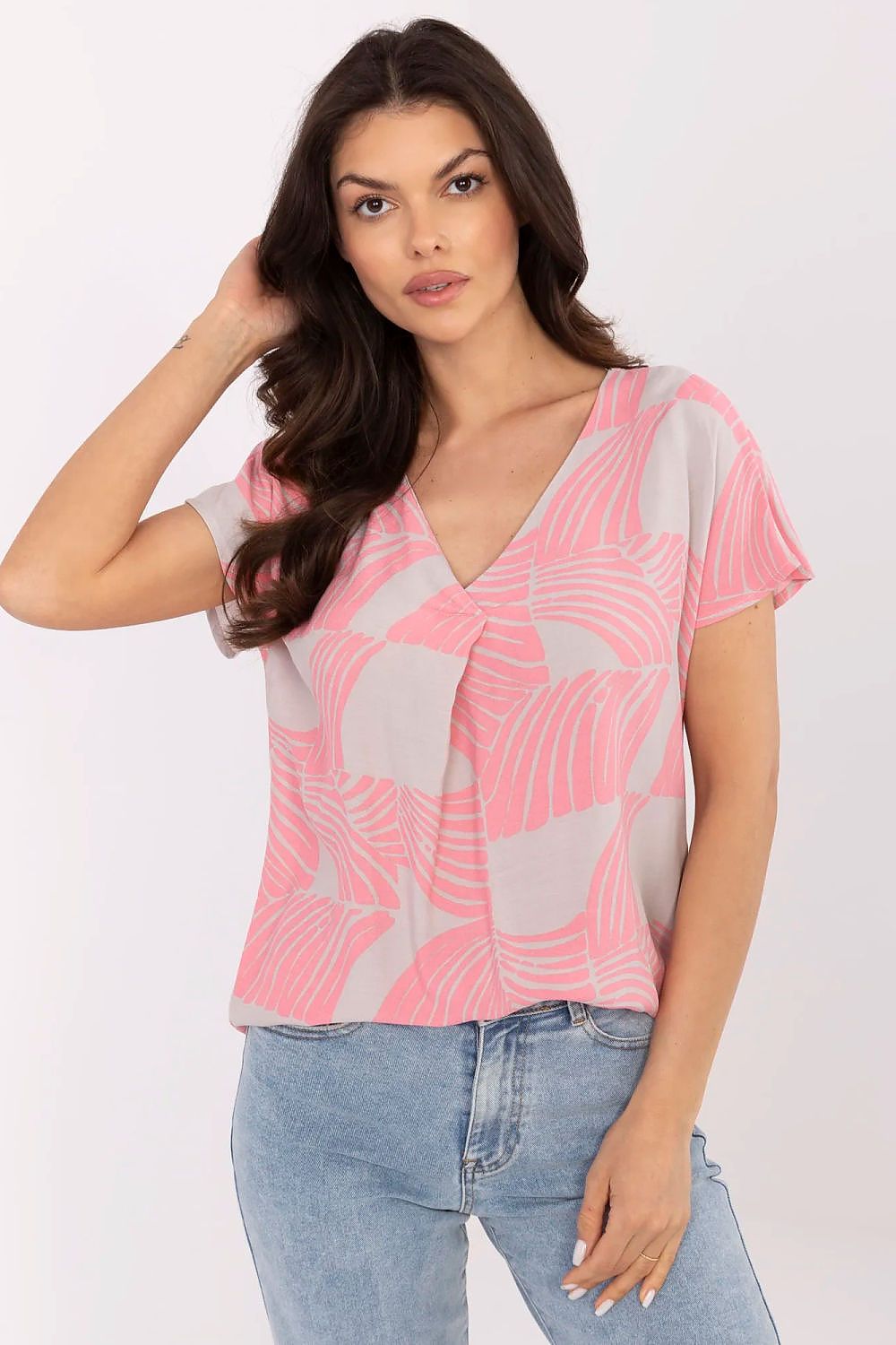 Damen Casual-Bluse aus natürlicher Viskose