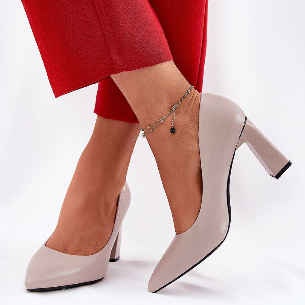 Elegante Pumps mit Säulenabsatz