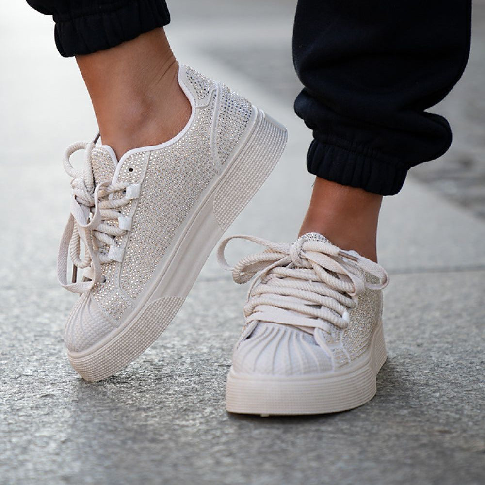 Sneaker zahlreichen Zirkonen