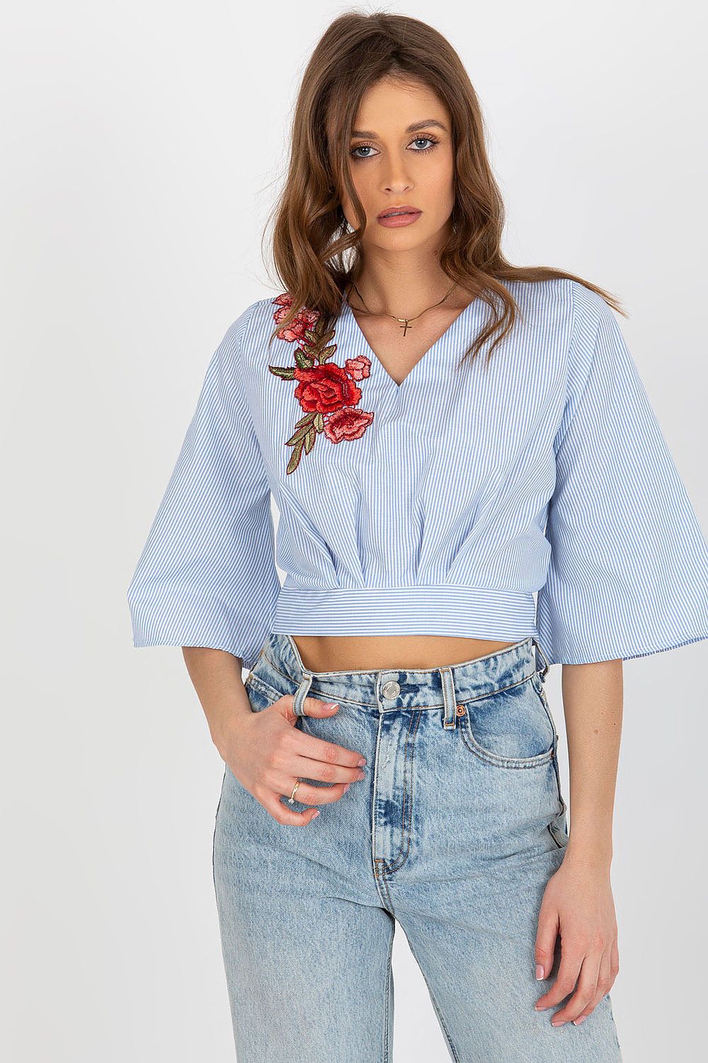 Bluse aus natürlicher Baumwolle