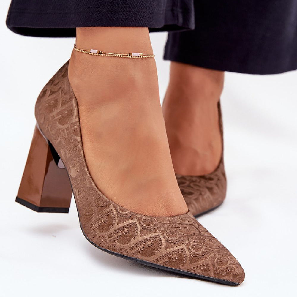 Elegante Damenschuhe mit  Säulenabsatz