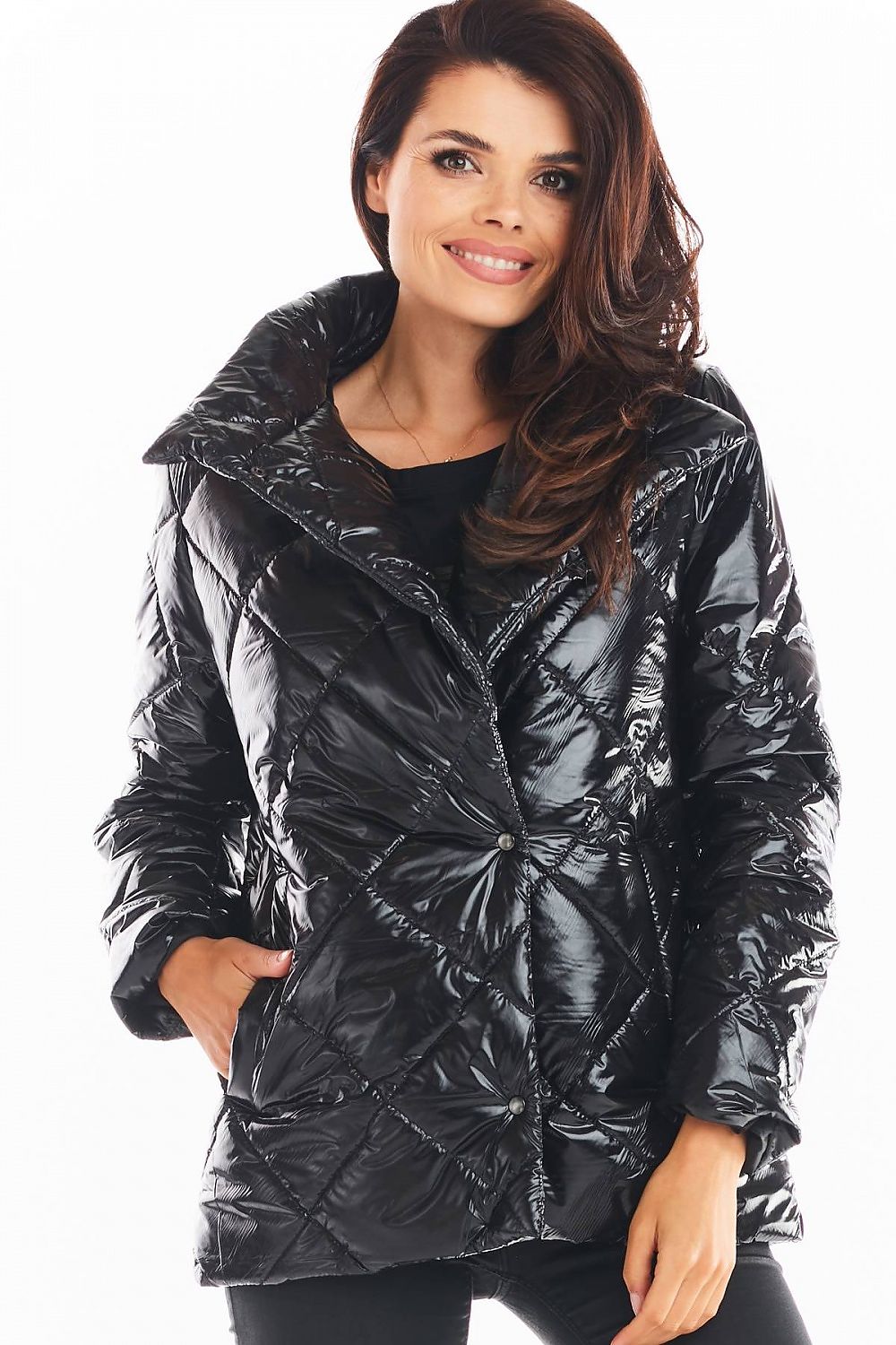 Steppjacke  mit praktischen Druckknöpfen und Taschen