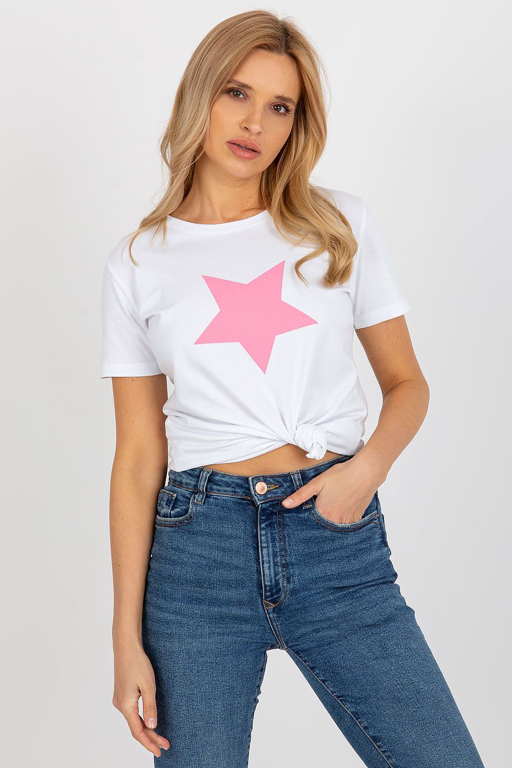 T-shirt mit  klassischen Rundhalsausschnitt