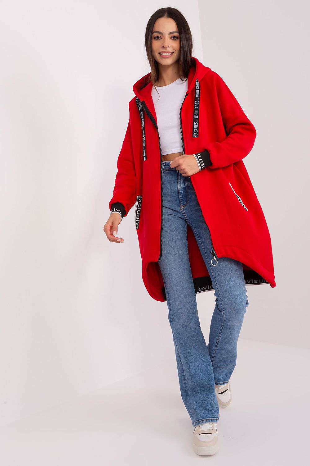 Sweater-Jacke  aus weicher Baumwolle